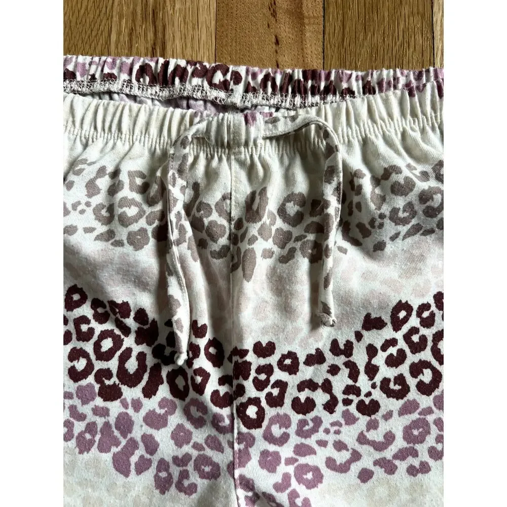 Gap 2-Bundle White Leopard & Navy Stars Jogger Pajamas Pants (Youth size 12)